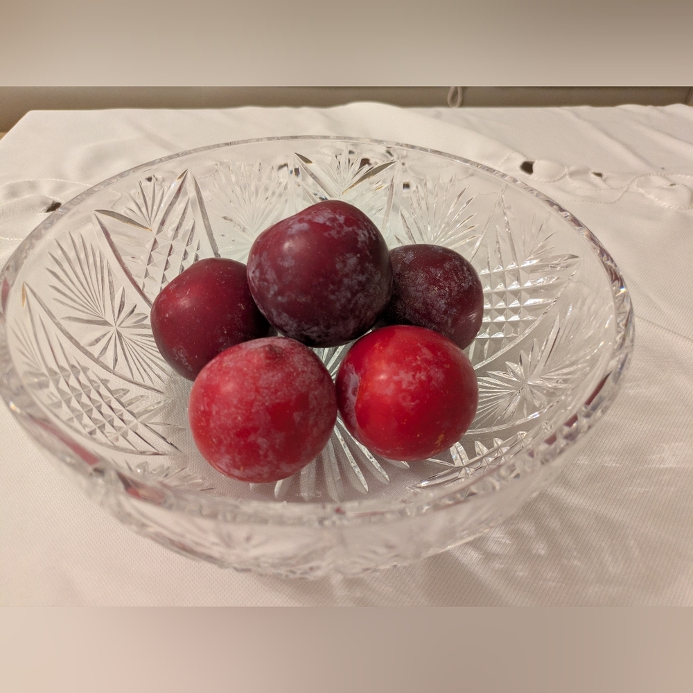 Tyrone - Vintage Crystal Bowl - Starburst Rays - 9" Diameter - Made In Ireland